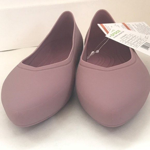 CROCS Brooklyn Pointed Toe Flat Cassis Slip On Ballet Flat Women’s Size 11 - Picture 9 of 16